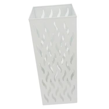 Imagem de aqxreight Suporte de Guarda-Chuva de Entrada Balde de Armazenamento de Metal Elegante Guarda-Chuva de Interno para Casa e Escritório Dourado e -chuvas No Balde São para Entrada de Design (Branco)