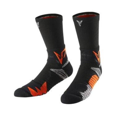 Imagem de Meias Esportivas De Compressão Elástica Antiderrapantes Com Suporte De