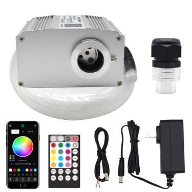 Imagem de Starlight Headliner Kit de luz de fibra óptica cintilante para teto de carro 400 estrelas sincronização de música 10W RGBW Galaxy Light com aplicativo/cabo de fibra de controle remoto 3 m
