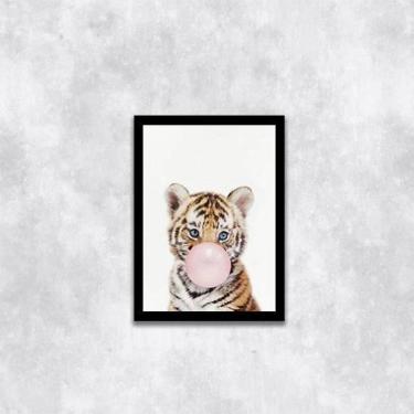 Imagem de Quadro Tigrinho Chicletes 24X18Cm