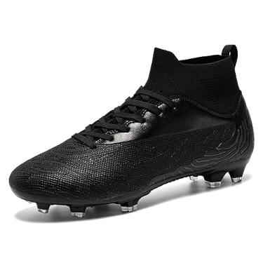 Imagem de GODLARK Chuteiras de futebol masculinas femininas para ambientes fechados, sapatos de beisebol largos, sapatos de rúgbi para adultos, jovens, meninos grandes, pequenos spikes AG TF botas de futebol