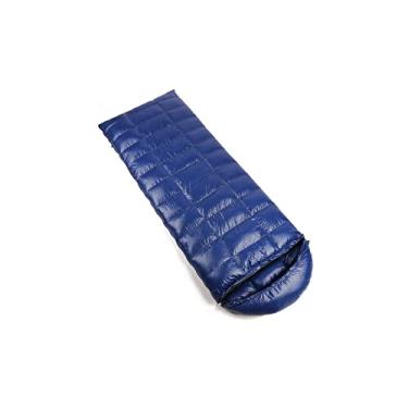 Imagem de Saco de dormir adulto tenda de acampamento ao ar livre ultraleve tipo envelope primavera outono saco de dormir (azul 400G)
