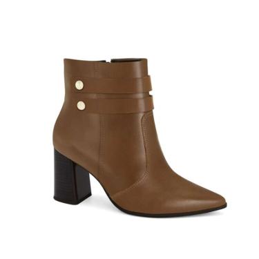 Imagem de Bota Ramarim em Couro Feminino - Marrom