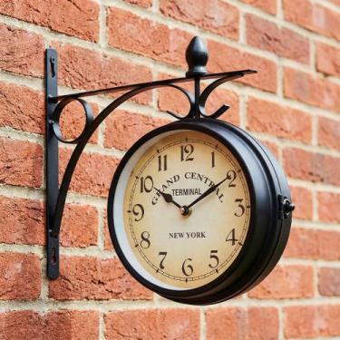 Imagem de Relógio Parede Dupla Face Estação De Trem New York Terminal - Genérico