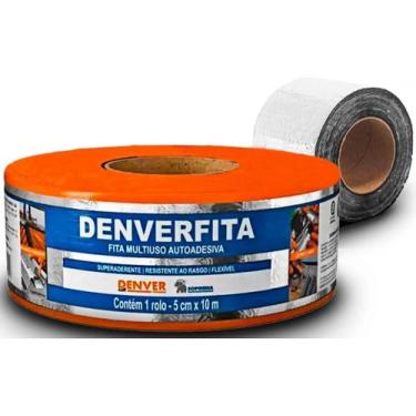 Imagem de Manta Asfáltica Aluminizada 05Cm X 10M 40180011 Denverfita - Meu Confo