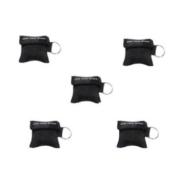 Imagem de Máscara De Proteção Facial Para RCP Com Chaveiro De Cuidados De Saúde,