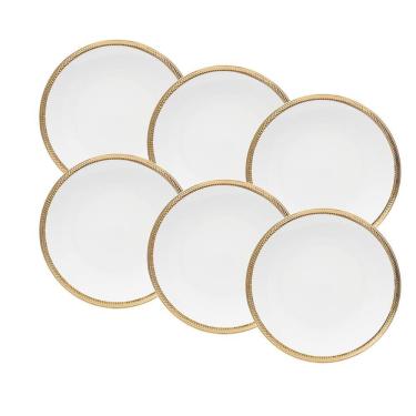 Imagem de Conjunto 6 Pratos Rasos de Porcelana Paddy 28cm - Wolff