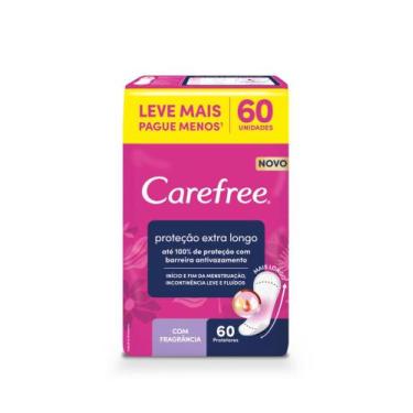 Imagem de Protetor Diário Carefree Proteção Extra Longo Com Fragrância 60 unidad