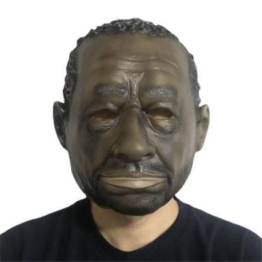 Imagem de Máscara de látex afro-americana com cabelo encaracolado para festas - 