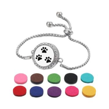 Imagem de Pulseira De Aromaterapia Árvore Da Vida Com Difusor De Óleo Essencial 