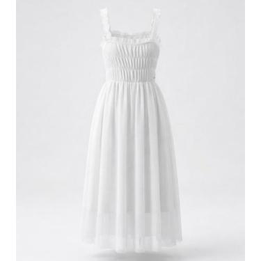Imagem de Vestido Menina Cotton Leve Trick Nick Bege, 12, Bege