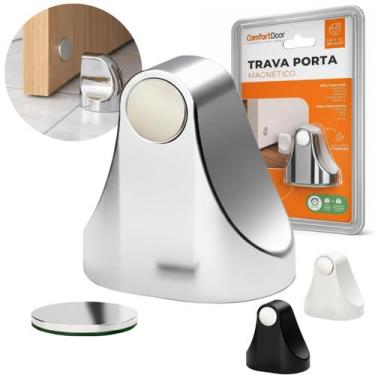 Imagem de Trava Porta Magnético Comfort Door Variação Cores, cromado