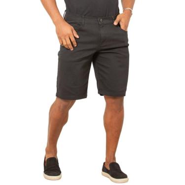 Imagem de Bermuda Masculina Jeans c/ Elastano Preta Casual Confort-Masculino