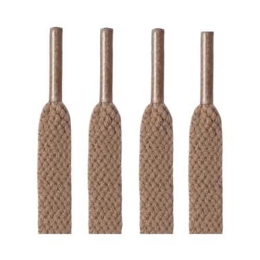 Imagem de Cadarços Clássicos Planos Em 36 Cores, off White, Para Calçados Esport