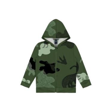 Imagem de Jaqueta Moletom Infantil Unissex Bee Loop, Verde, 4