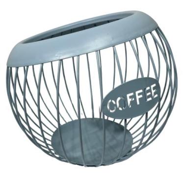 Imagem de Porta Cápsulas de Café Universal Redondo em Ferro 20,5 x 18cm - Clink,