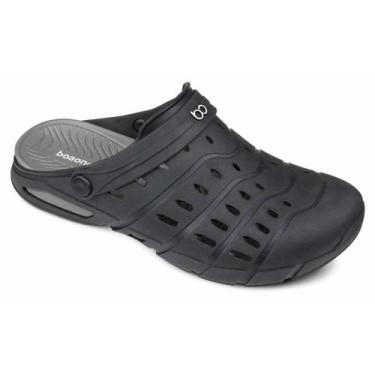 Imagem de Clog Ravi Masculino Leve Maxisense Comfortech - Boa Onda, Preto, Grafi