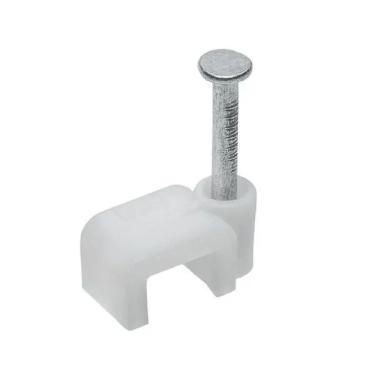 Imagem de Fixador para Cabo BFH1476 para Cabos Elétricos, Telefonia Ou Rede Até 9MM com Prego em...