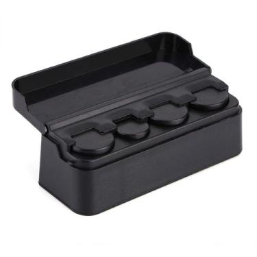 Imagem de Recipiente de moedas de carro Raguso Plastic Compact Design Preto