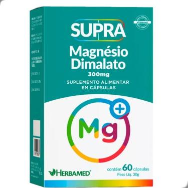 Imagem de Supra Magnesio Dimalato 300mg 60 Capsulas Herbamed-Unissex