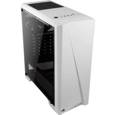 Imagem de Gabinete Gamer Aerocool Cylon, Painel com Iluminação RGB, USB 3.0, Cartão de Memória SD ou Micro SD, Branco - 67630