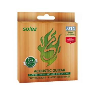 Imagem de Encordoamento Violão Aço Soleza Slapb11 011 Phosphor Bronze