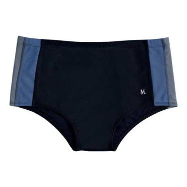 Imagem de Sunga Praia Slip Com Recorte Listras Laterais Conforto - Mash, Preto, 
