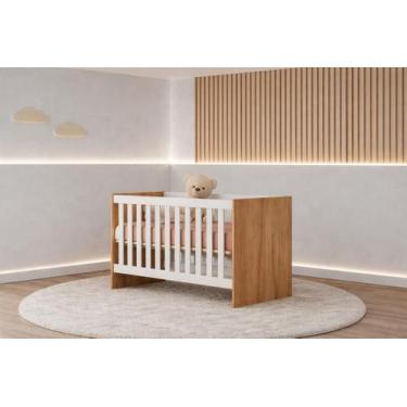Imagem de Berço que vira Cama com Colchão Candy - MobiBaby