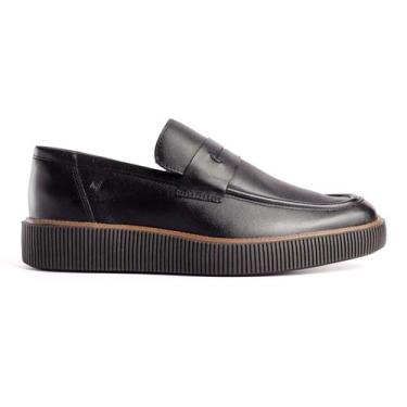 Imagem de Mocassim Masculino Moderno Couro Sola alta Rafarillo Frankfurt, Preto,
