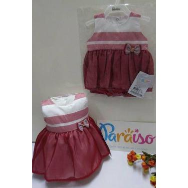 Imagem de Macacao Paraiso Banho De Sol Bebe Menina Finta Vestido 7486 - Paraíso,