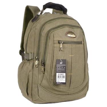 Imagem de Mochila Lona Notebook 35L Keuven KVN JA9801, Bege estonado