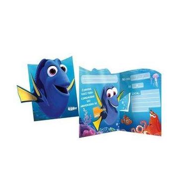 Imagem de Convite Pequeno Festa Infantil Procurando Dory 8 Un Regina Festas - In