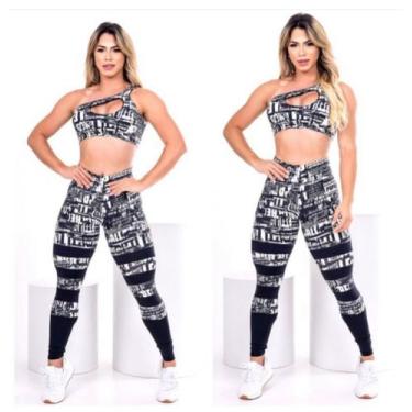 Imagem de Conjunto calça e blusa para academia - N/I
