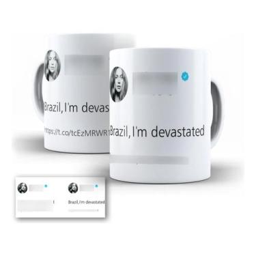 Imagem de Caneca Lady Gaga Brazil Porcelana Edição especial 325ml - Artes Resena