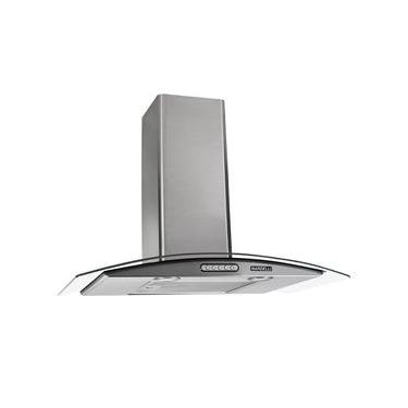 Imagem de Coifa de Parede Nardelli Vidro Curvo Duto Slim 70cm Inox com Filtro de Alumínio LED 220V