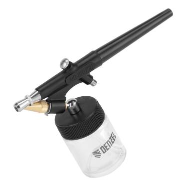Imagem de Aerógrafo AB2 Profissional com Tanque Adicional e Dosador de Tinta Denzel 0.8MM
