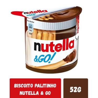 Imagem de Biscoito palitinho nutella & go 52g