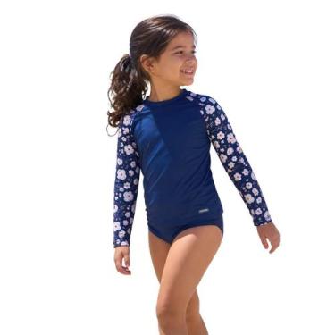 Imagem de Kit Praia Infantil Proteção UV Manga Longa Praia Luxo Verão - - anjo d