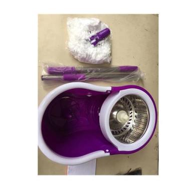 Imagem de Balde Mop giratorio cesto inox + 2 refis-roxa - telintec