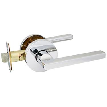 Imagem de Baldwin PSSQUCRR260 Quadrado de passagem de reserva com rosa redonda contemporânea em acabamento cromado brilhante