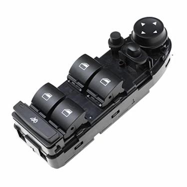 Imagem de Apenas para o botão do interruptor de controle da janela do espelho da porta dos EUA, adequado para 3er E90 E91 LCI Schalter Fensterheber Fahrerseite TN 61319155501