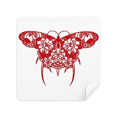 Imagem de Tecido de camurça chinesa de kite borboleta em óculos vermelhos, 2 unidades