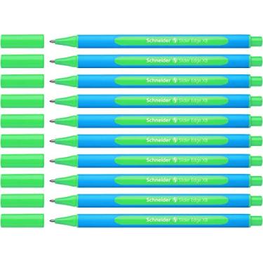 Imagem de Schneider Caneta esferográfica Slider Edge XB, verde, caixa com 10 canetas (152204)