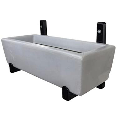 Imagem de Suporte de Ferro p/ Jardim Vertical com Floreira p/ Plantas Cor: Cinza