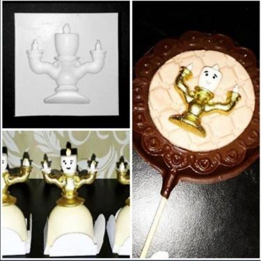 Imagem de Molde De Silicone Candelabro, Bela E A Fera