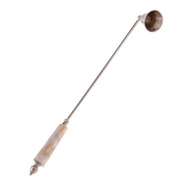 Imagem de Abafador de Vela em Aço Inox e Madrepérola - 35x5 cm