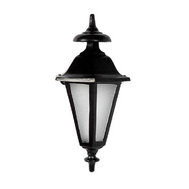 Imagem de Luminária Colonial Meia Cara Verona em Alumínio e Vidro