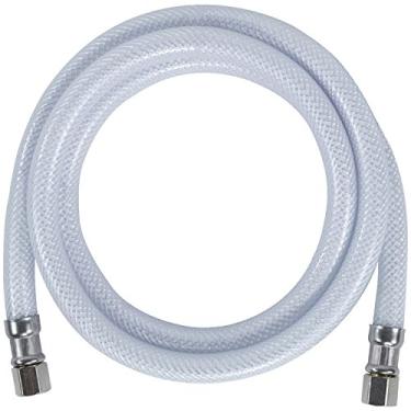 Imagem de Certified Appliance Accessories Linha de água para máquina de gelo, 1,8 m, PVC reforçado com poliéster, branco