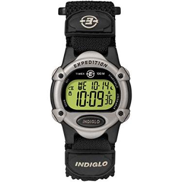 Imagem de Timex Relógio unissex T47852 Expedition tamanho médio digital CAT com alça rápida, Preto/prateado, Mid-Size, Crono/alarme/temporizador de expedição