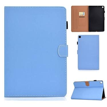 Imagem de Clipes de proteção de tablet Capa protetora para Samsung Galaxy Tab A7 Lite 8,7 polegadas 2021 (SM-T220/T225), capa protetora de couro PU com slots para cartão, capa protetora Slim Fit Premium Vegan P